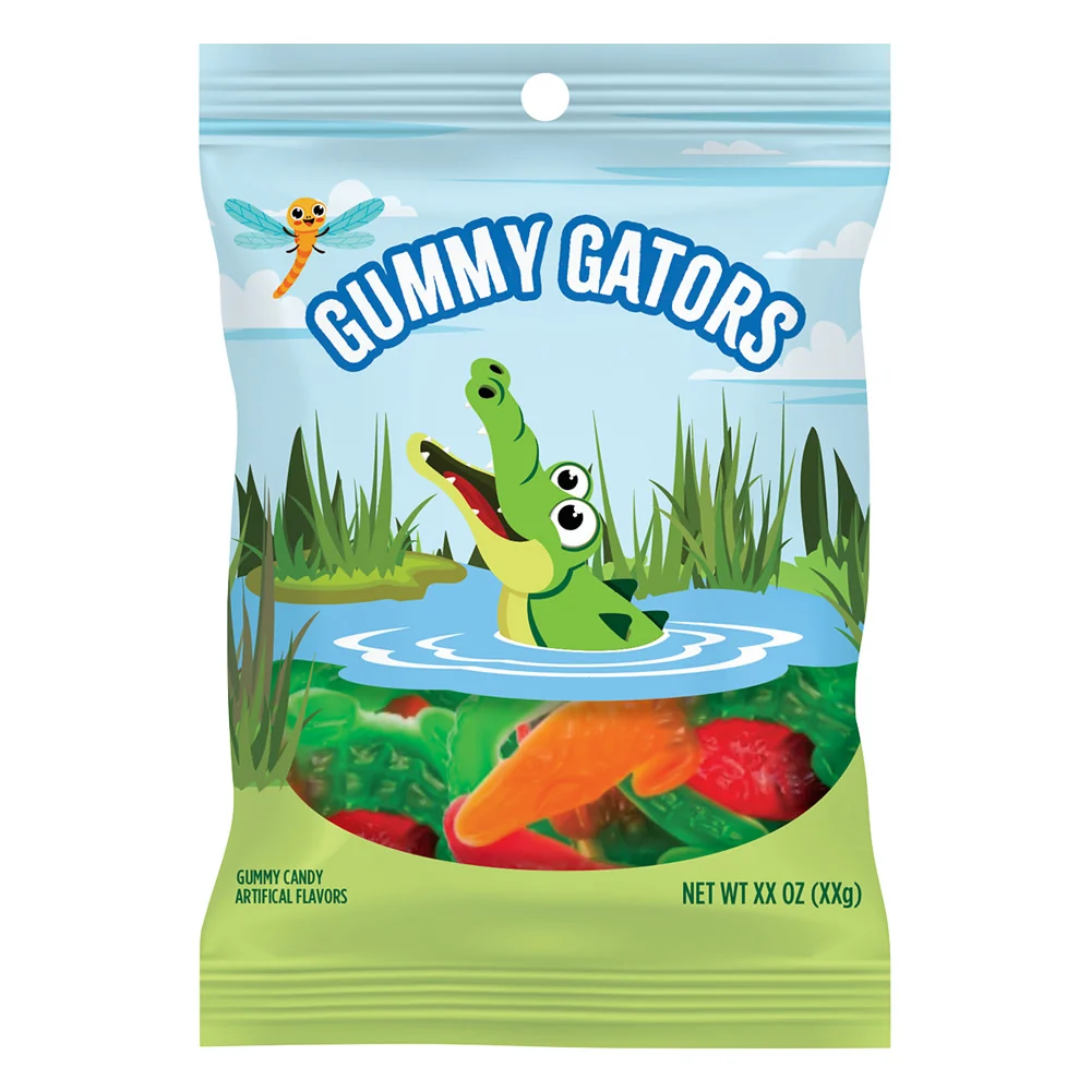 Gummy Gators Peg Bags - 12ct