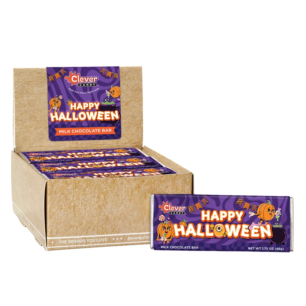 Happy Halloween Milk Chocolate Bar - 24ct