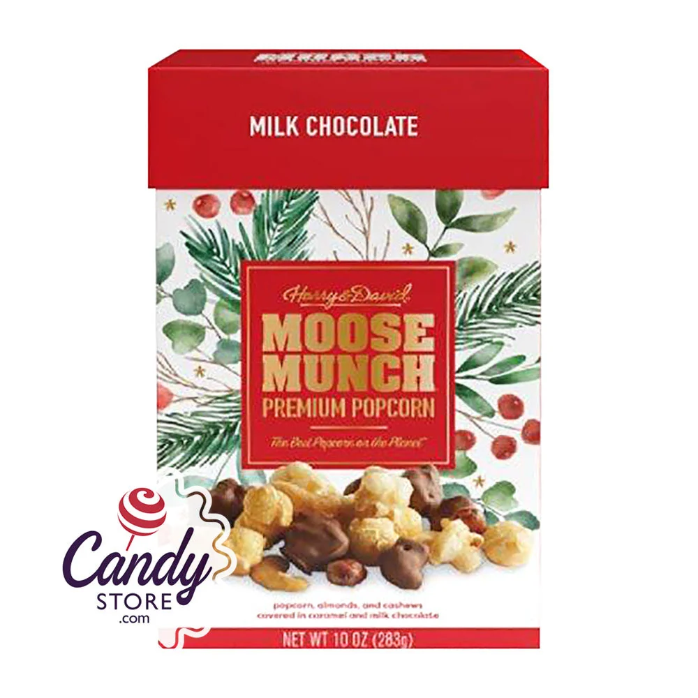 Harry & David Milk Chocolate Moose Munch 10oz Canister - 6ct