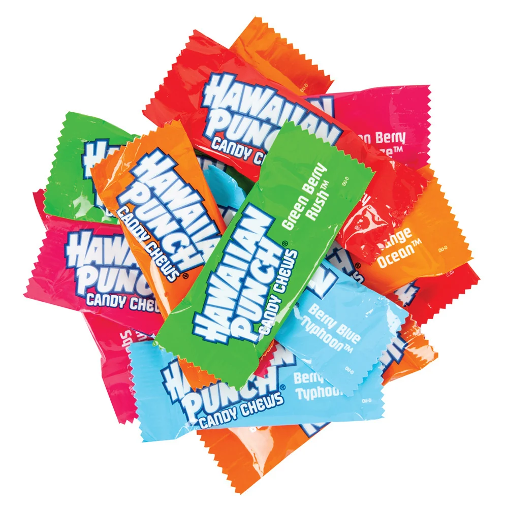 Hawaiian Punch Candy Chews Assorted - 3lb Bulk