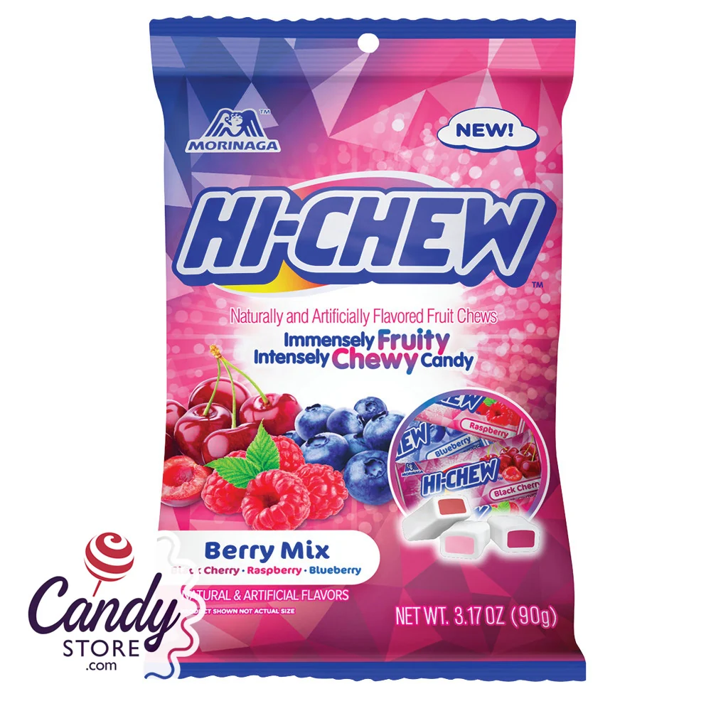 Hi-Chew Berry Mix Candy - 6ct Peg Bags