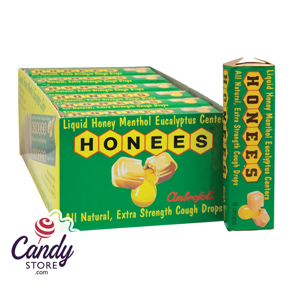 Honees Eucalyptus Mint Cough Drops 1.6oz - 24ct