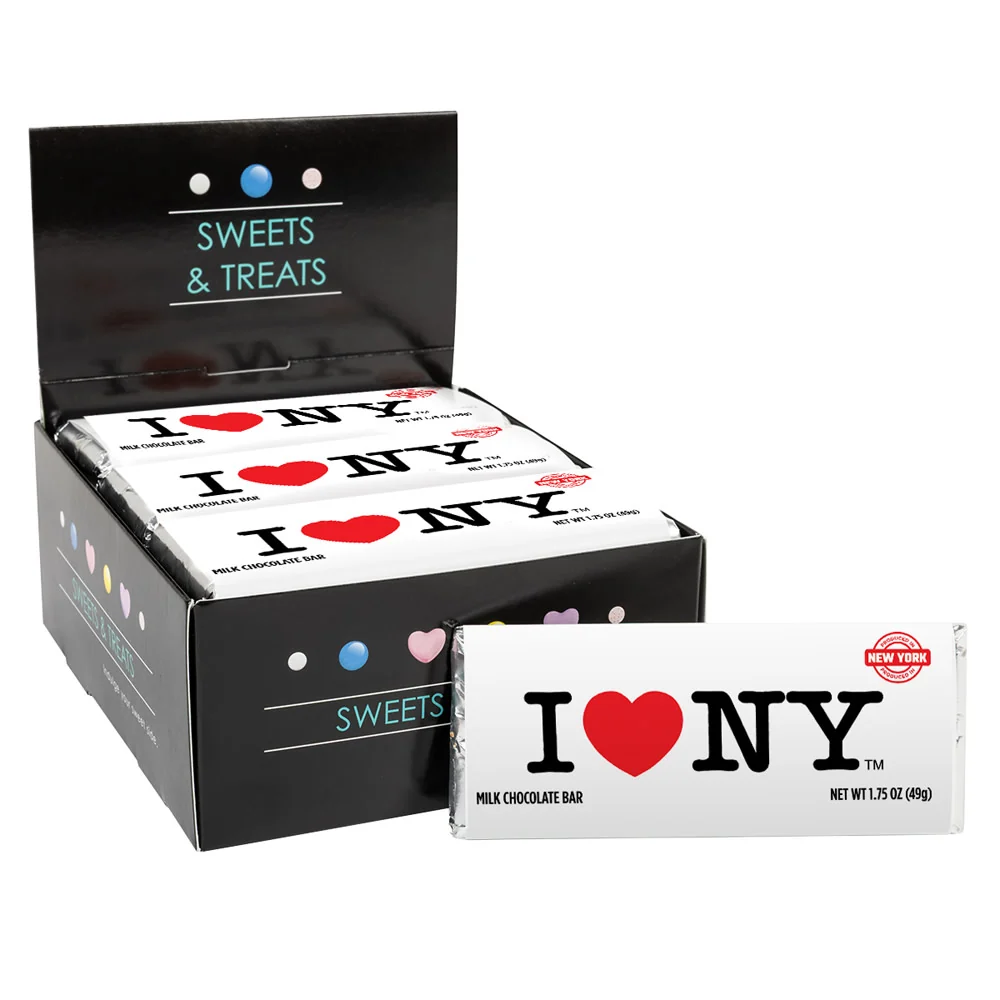 I Love NY Milk Chocolate Bar - 24ct