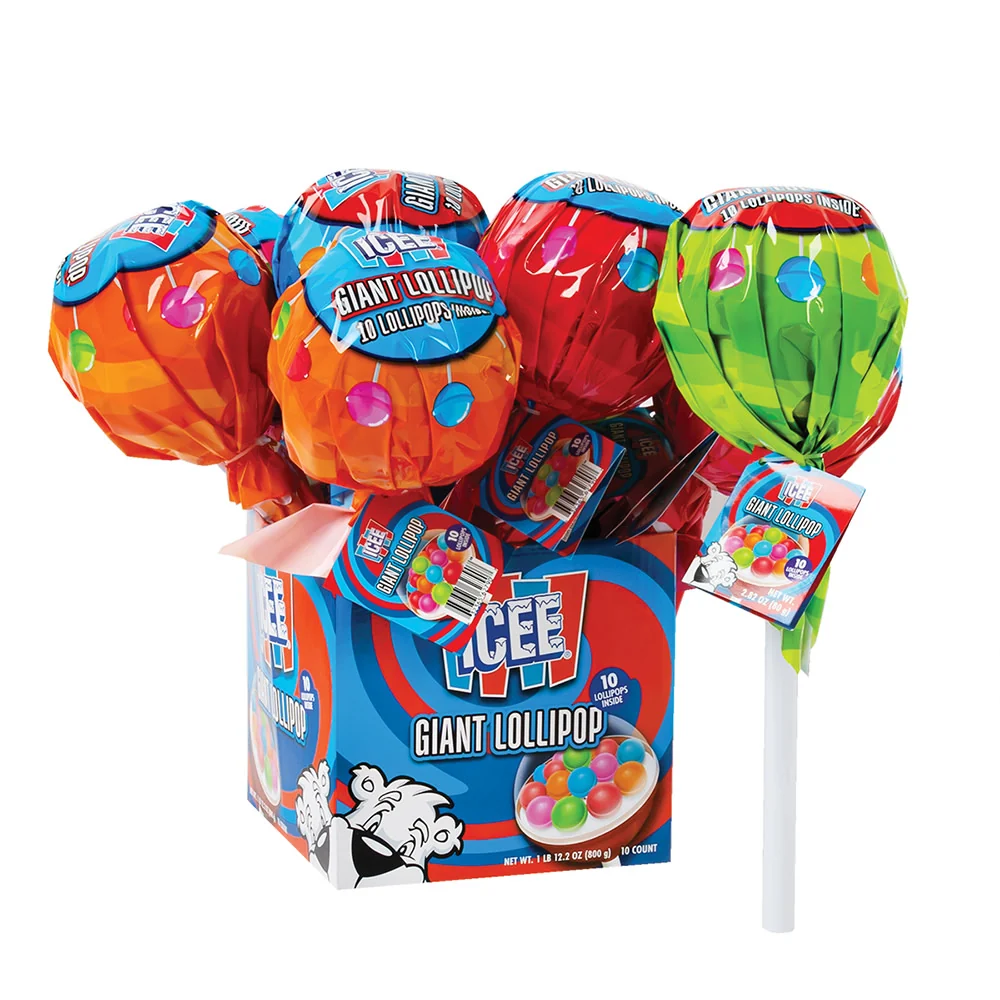 Icee Giant Lollipops - 10ct