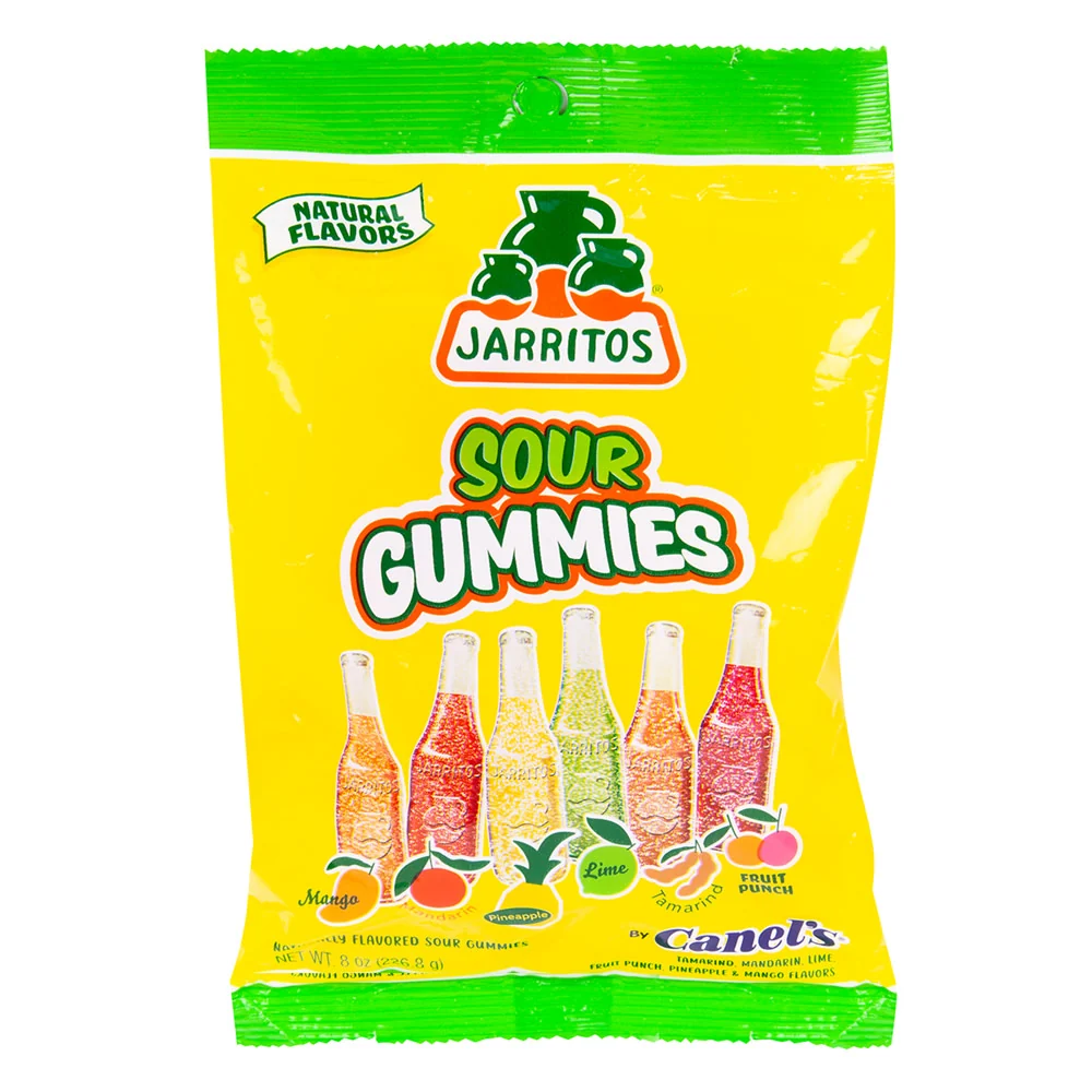 Jarritos Sour Gummies Peg Bags - 12ct