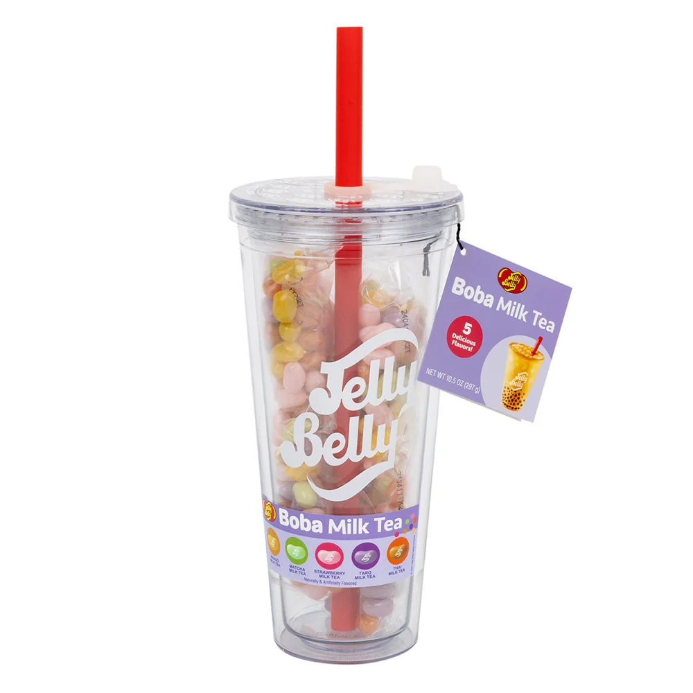Jelly Belly Boba Milk Tea Mix 10.5oz Jumbo Cups - 12ct