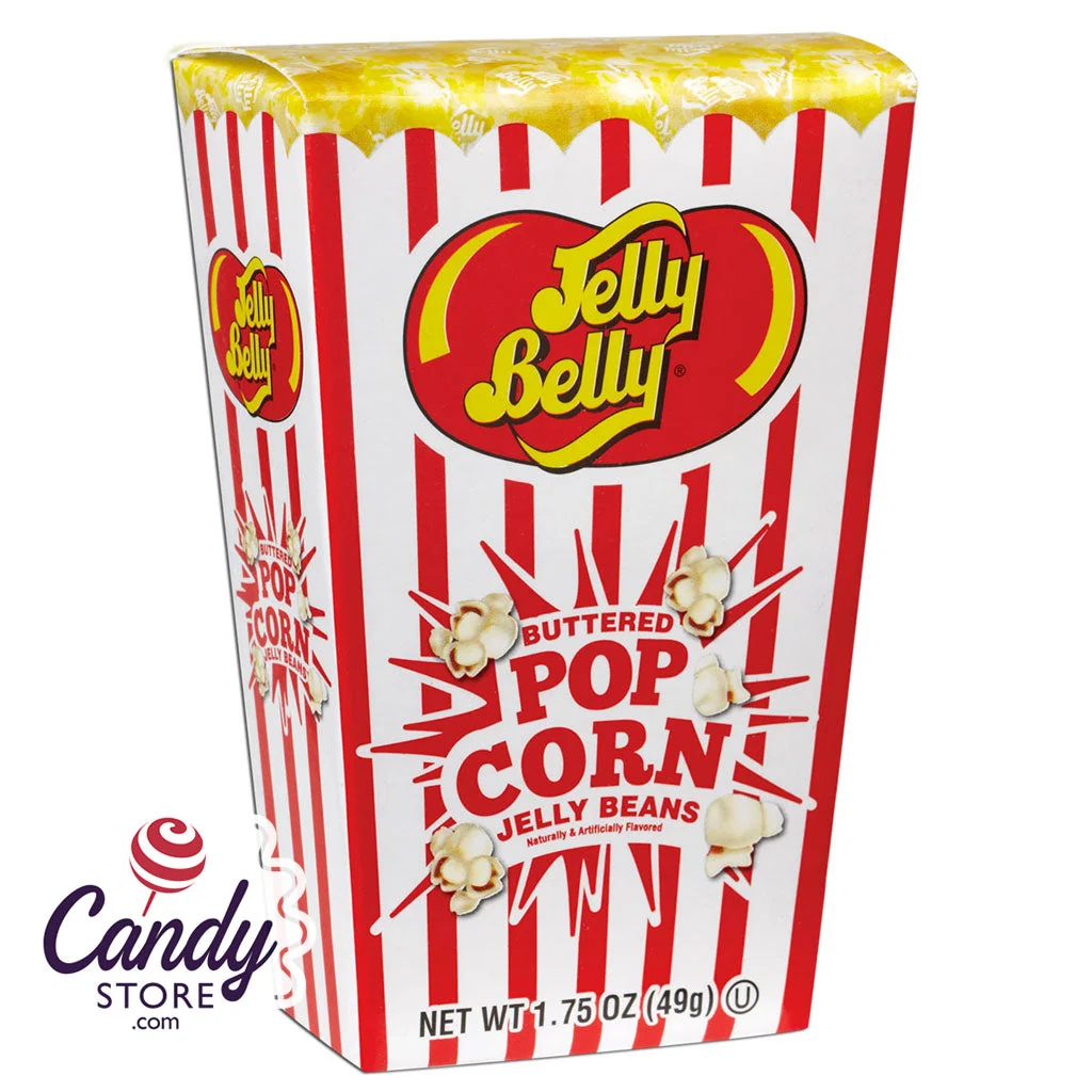 Popcorn Box of Jelly Belly Buttered Popcorn Jelly Beans - 24ct - Image 2
