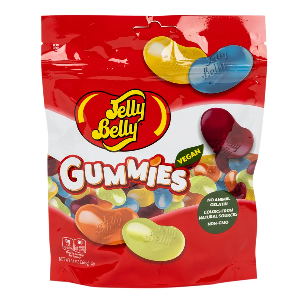 Jelly Belly Gummies Assorted 14oz Pouches - 12ct