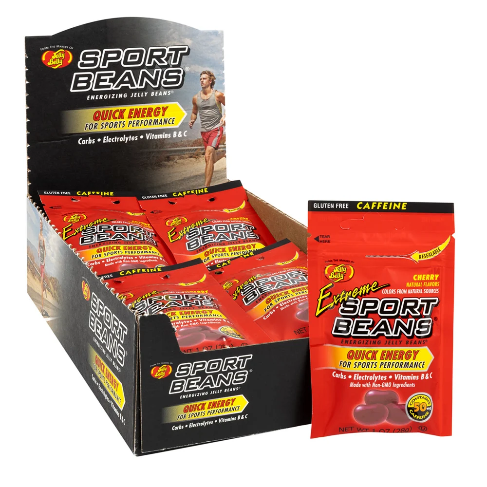 Jelly Belly Sport Beans Extreme Cherry 1oz Bags - 24ct