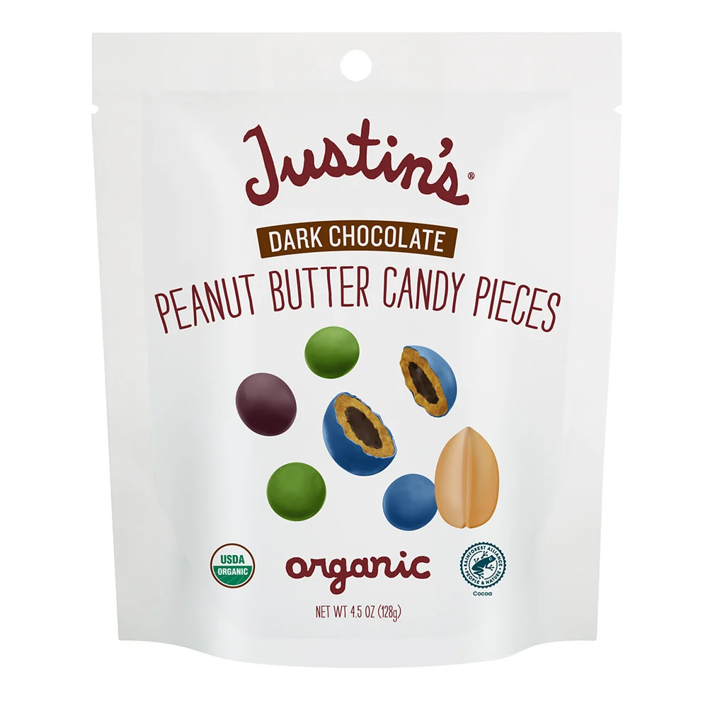 Justin's Dark Chocolate PB Candy Pieces Pouches - 6ct