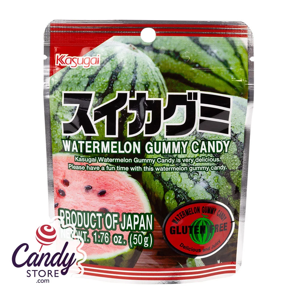 Kasugai Gummy Watermelon 1.76 Pouch - 12ct