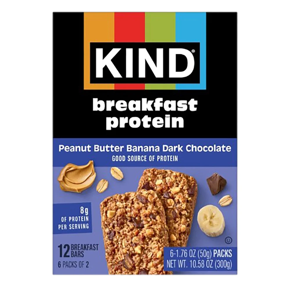 Kind Breakfast Protein Peanut Butter Banana Dark Chocolate Bars - 5ct