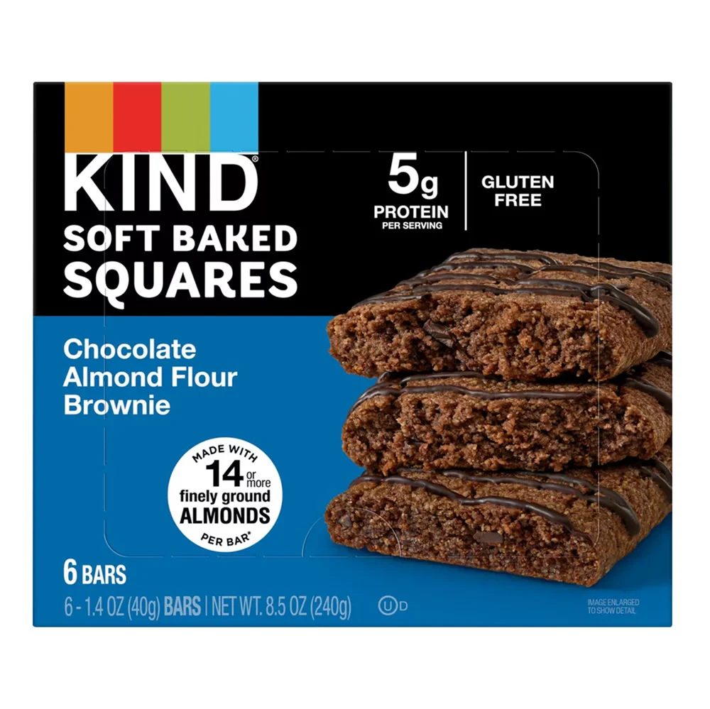Kind Chocolate Almond Flour Brownie Bars 6-Count Boxes - 6ct