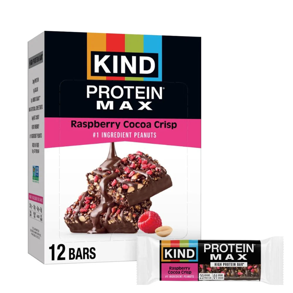 Kind Protein Max Raspberry Coconut Bar - 12ct
