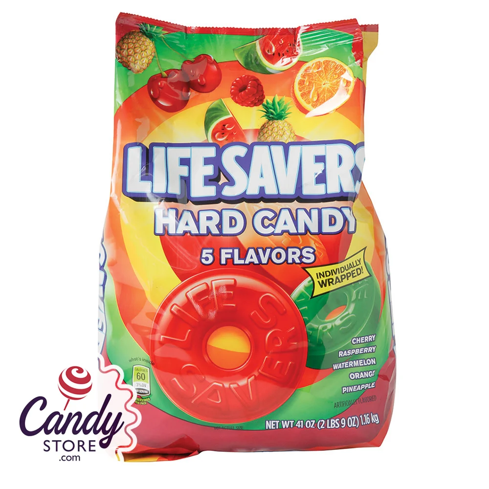 Lifesavers 5-Flavors Hard Candy - 50oz Bag - 6ct