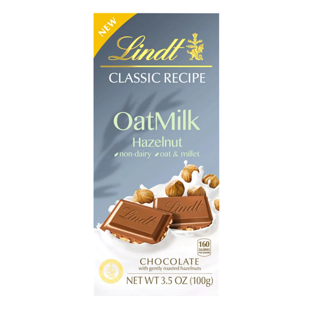 Lindt Classic Oat Milk Hazelnut Chocolate Bars - 10ct