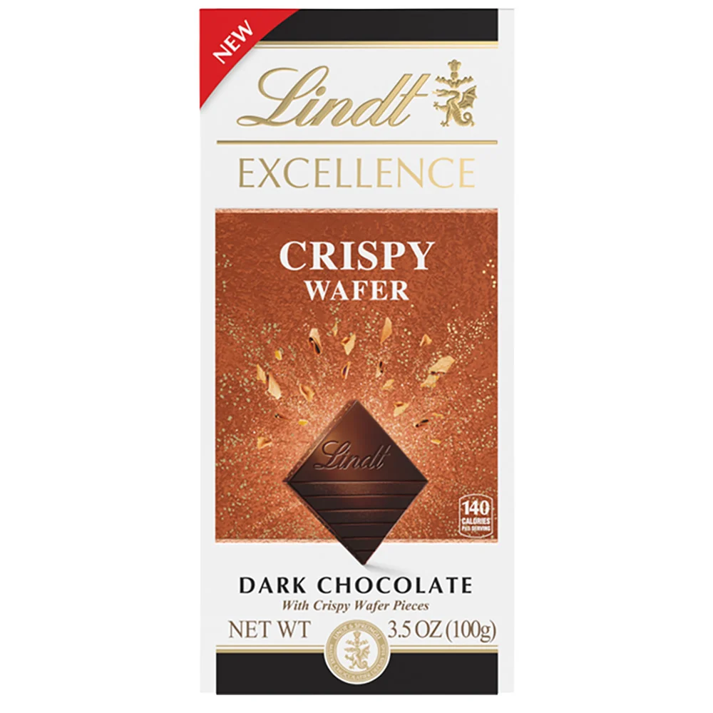 Lindt Excellence Crispy Wafer Dark Chocolate Bars - 12ct