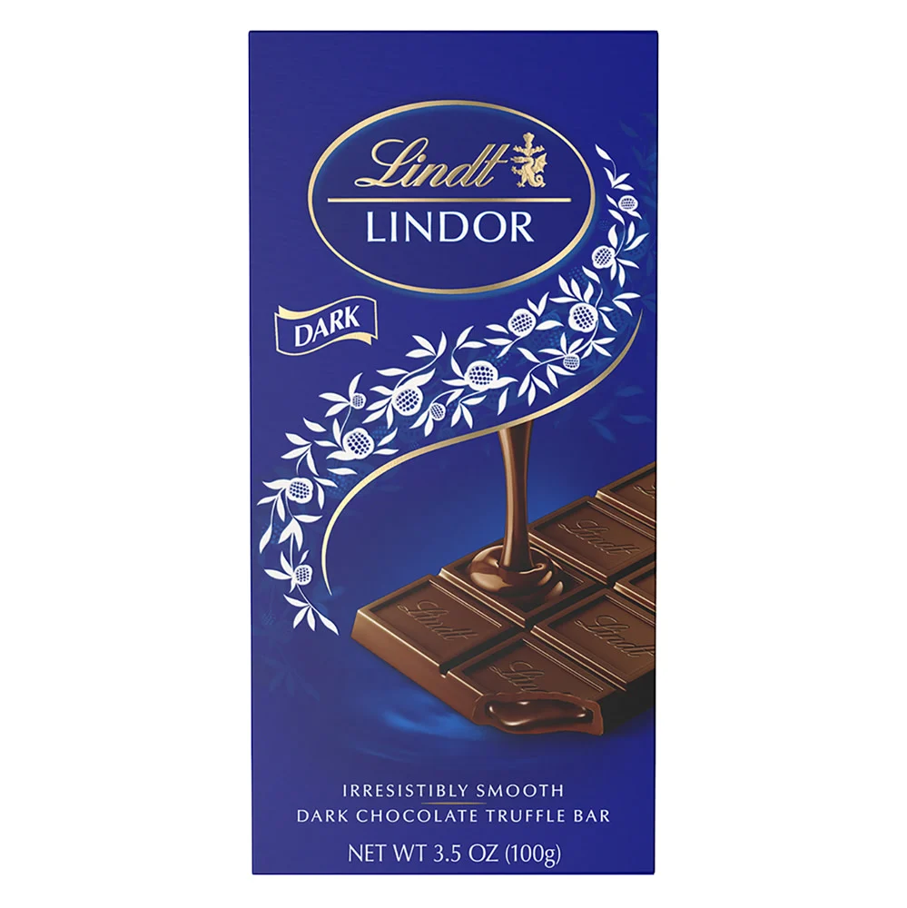 Lindt Lindor Dark Chocolate Filled Truffle Bars - 12ct