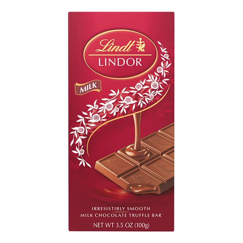 Lindt Lindor Milk Chocolate Filled Truffle Bars - 12ct