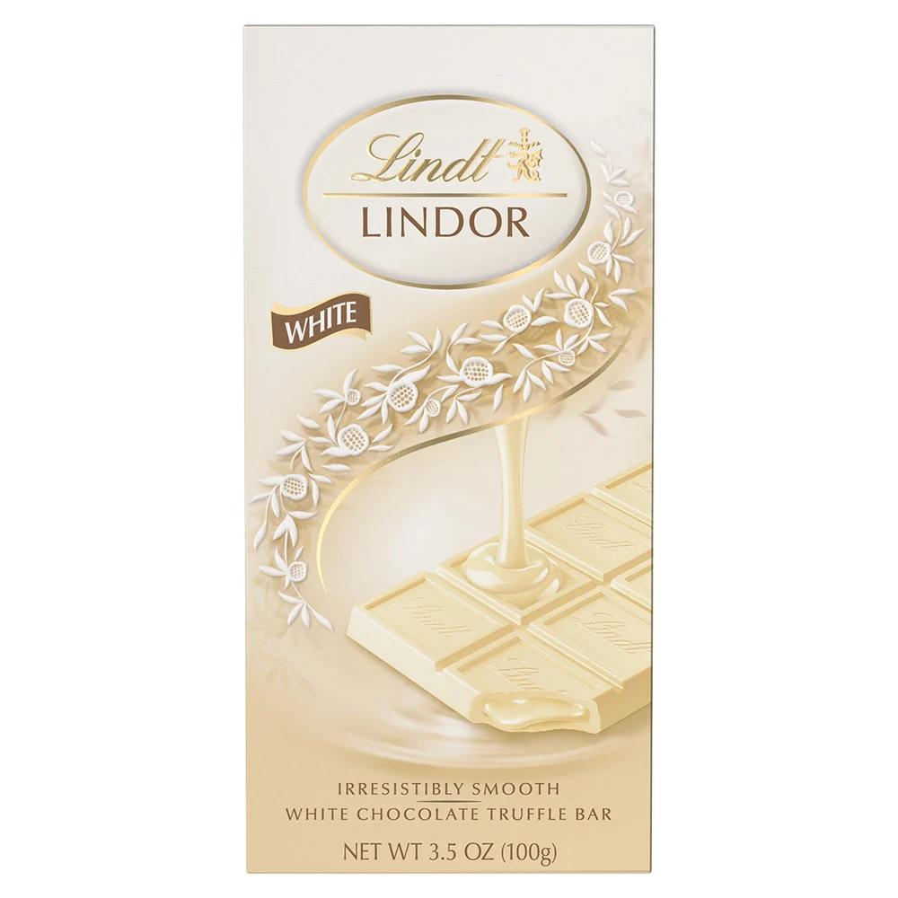 Lindt Lindor White Chocolate Filled Truffle Bars - 12ct