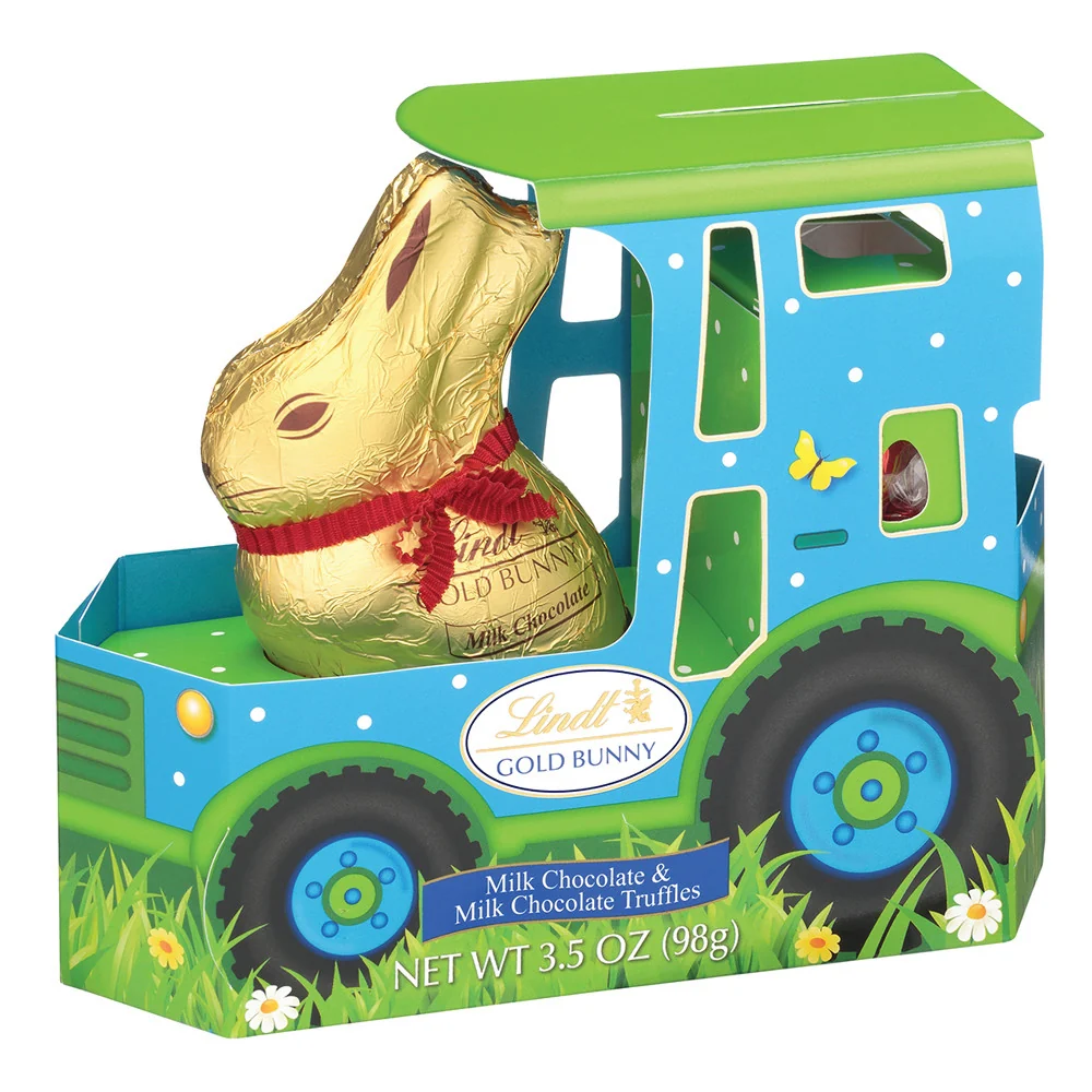 Lindt Tractor Gold Bunny - 8ct
