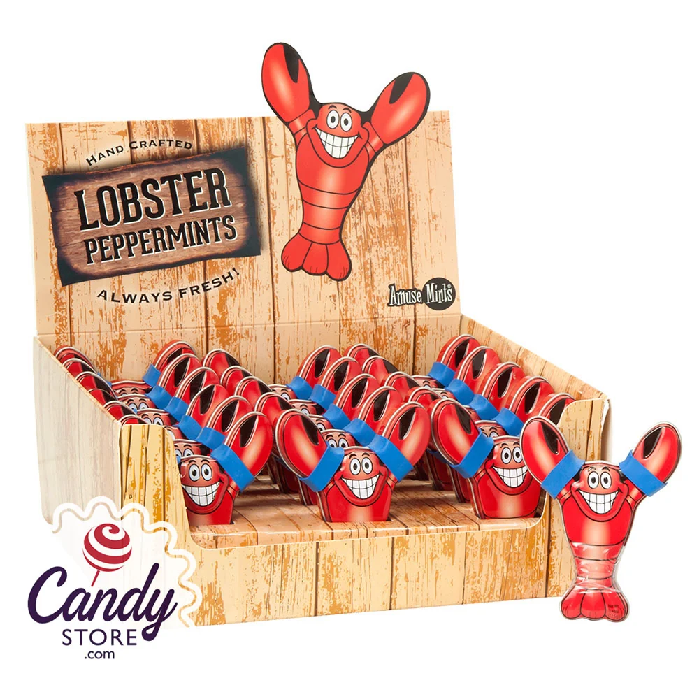 Lobster Sugar Free Amusemints Peppermint Mints 0.44oz Tins - 18ct