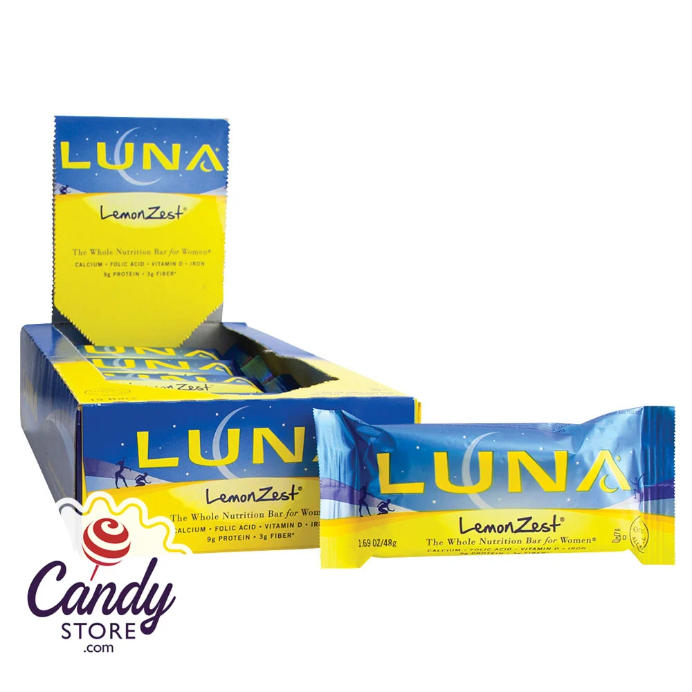 Luna Lemon Zest 1.69oz Bar - 15ct