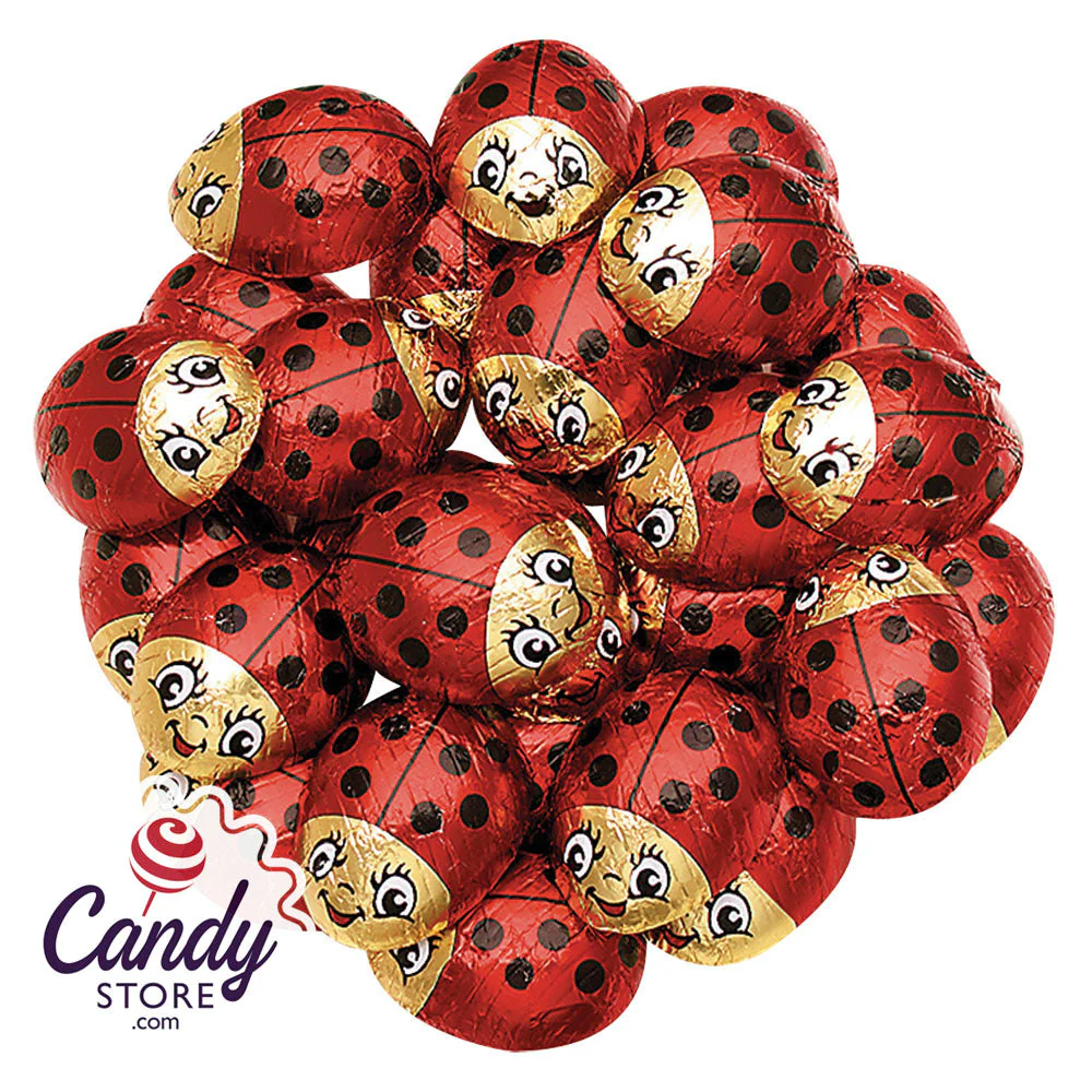 Milk Chocolate Foiled Lady Bugs - 40ct