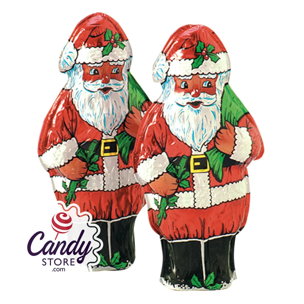 Madelaine Milk Chocolate Semi Solid Santa 8oz - 12ct