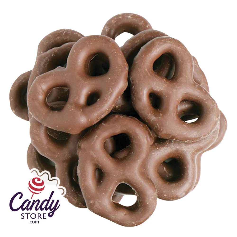 Milk Chocolate Mini Pretzels Maltitol - 15lb Bulk