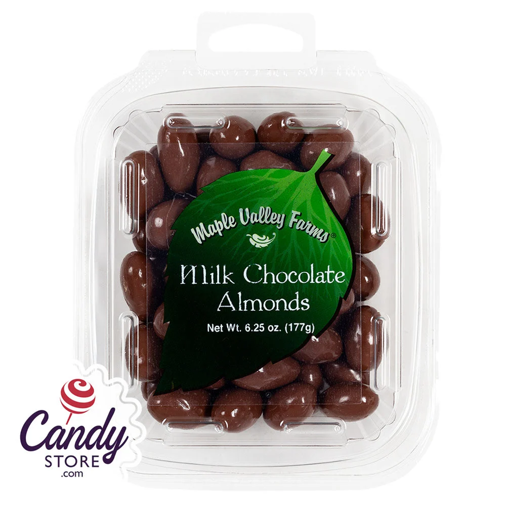 Maple Valley Farms Milk Chocolate Almonds 6.25oz - 6ct