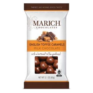 English Toffee Caramels Bags Marich - 12ct