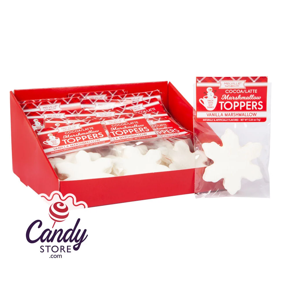 Marshmallow Topper Snowflake 0.25oz - 18ct