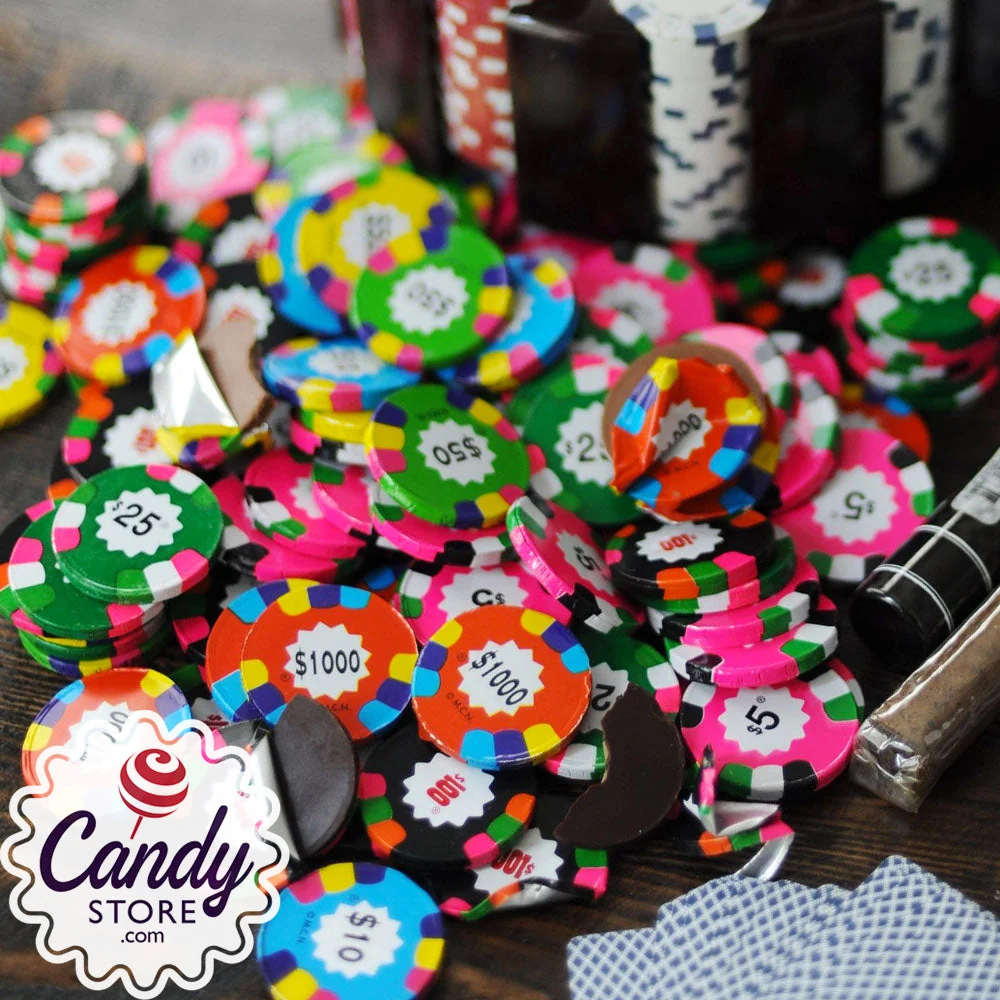 Milk Chocolate Assorted Poker Chips - 10lb - Image 5