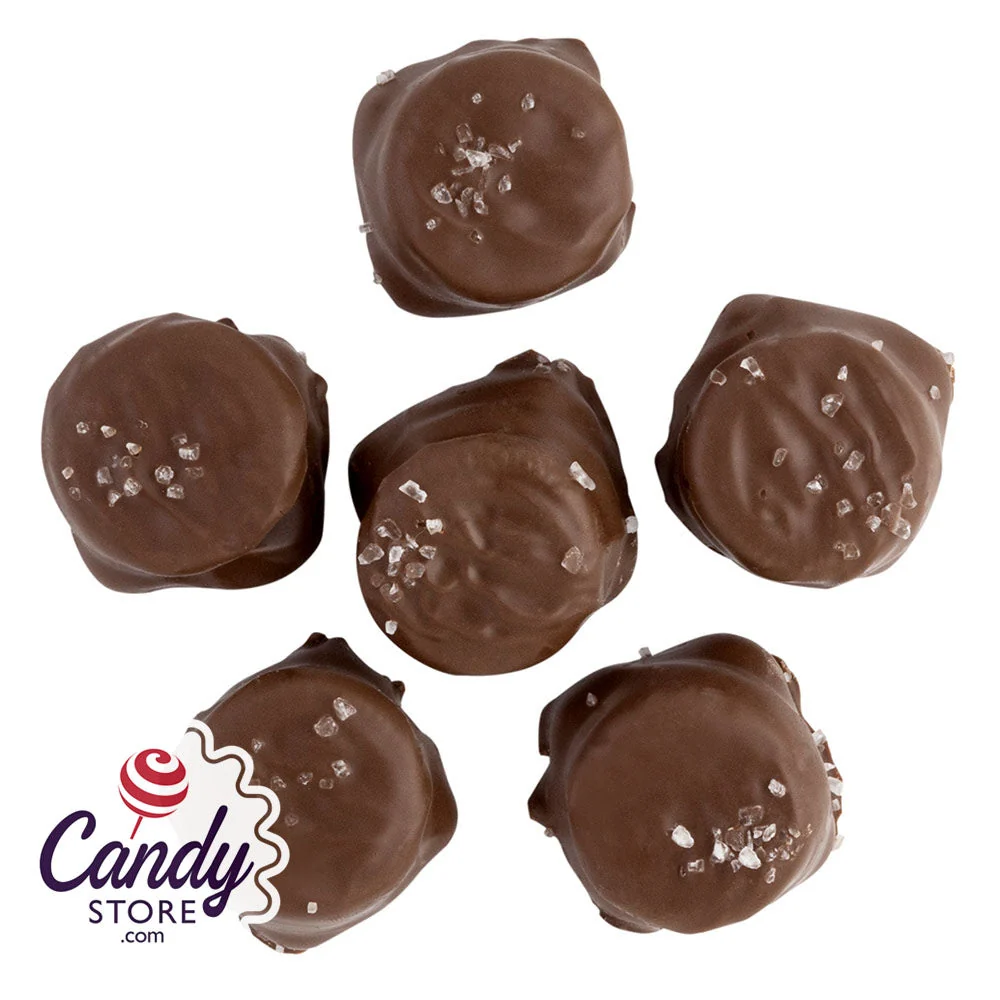 Milk Chocolate Sea Salt Caramel Mini Sandwich Cookies - 7lb