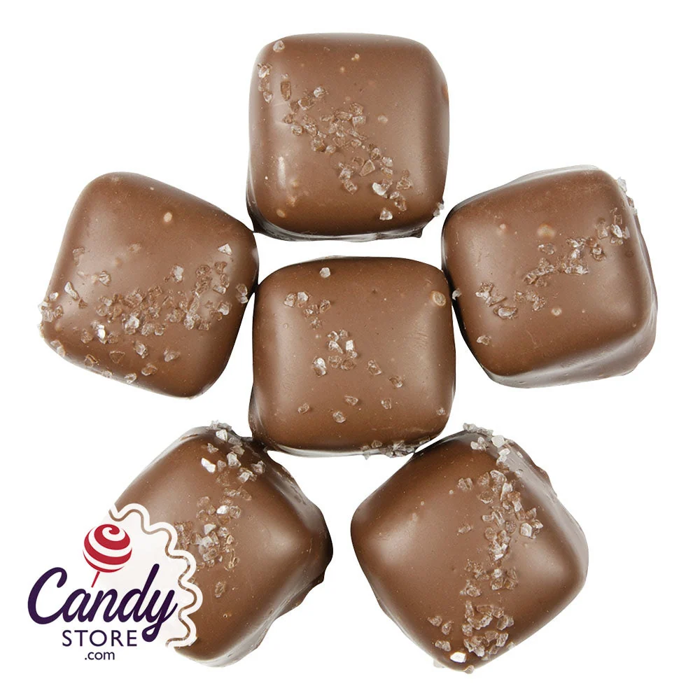 Sea Salt Vanilla Caramels Milk Chocolate by Asher's - 6lb