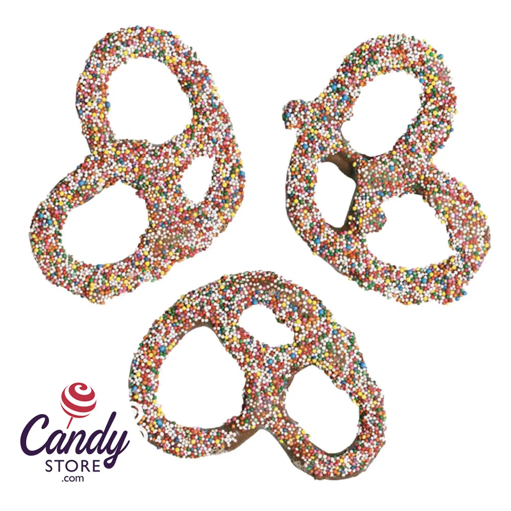 Milk Chocolatey Coated Nonpareil Premier Pretzels - 3lb