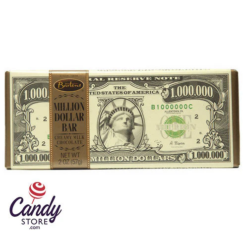 Million Dollar Chocolate Bars 2oz - 12ct