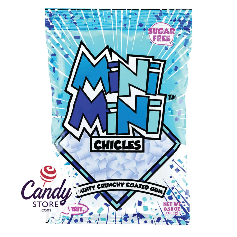 Mini Mini Chicles Peppermint Sugar Free Gum - 20ct Boxes