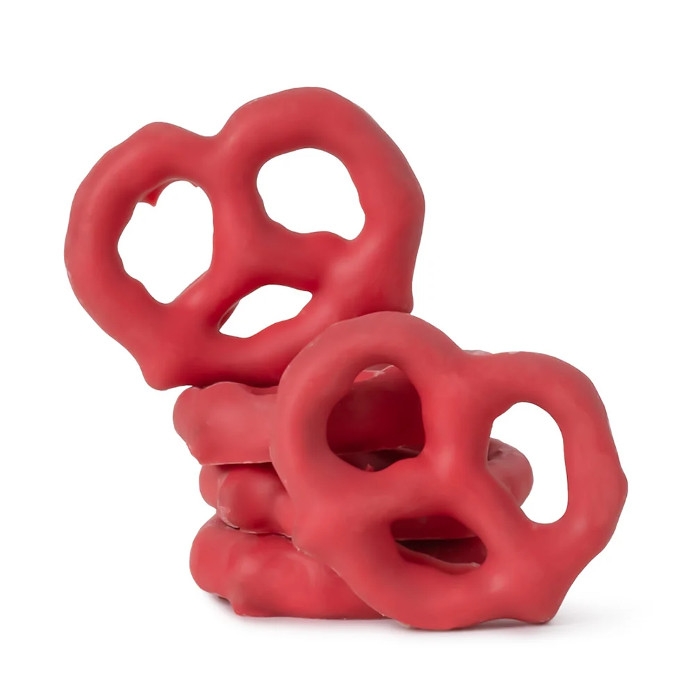 Mini Pretzels Strawberry - 15lb Bulk
