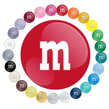 Bulk M&M's Candy - 10lb Individual Colors