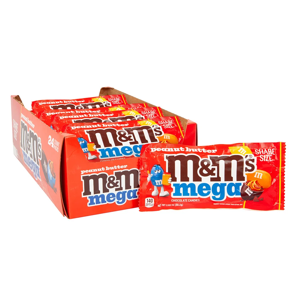 M&M's Peanut Butter Mega Share Size Bags - 24ct