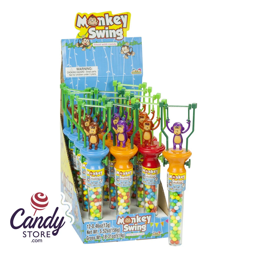 Monkey Swing Filled With Candy 0.46oz - 12ct