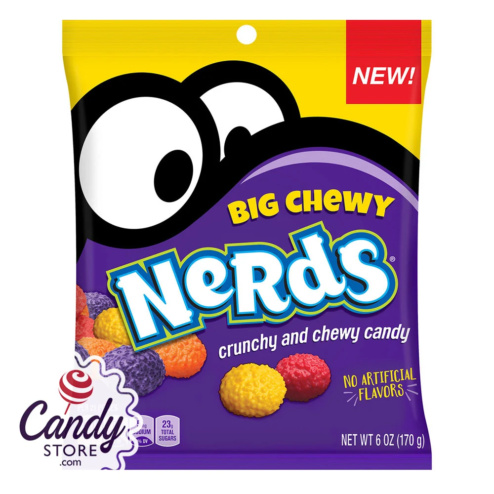 Nerds Big Chewy 6oz Peg Bag - 12ct