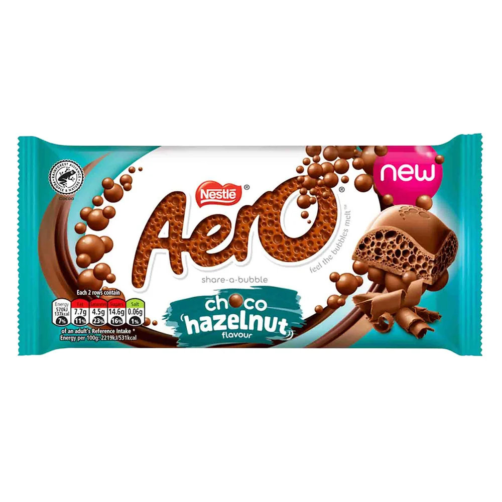 Nestle Aero Choco Hazelnut Share-a-Bubble Bars - 15ct