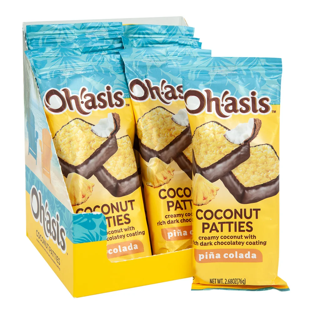 Oh!asis Piña Colada Coconut Patties - 12ct