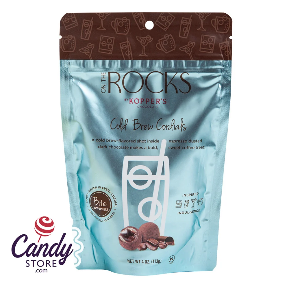 On The Rocks Cold Brew Cordials Candy - 6ct Bags