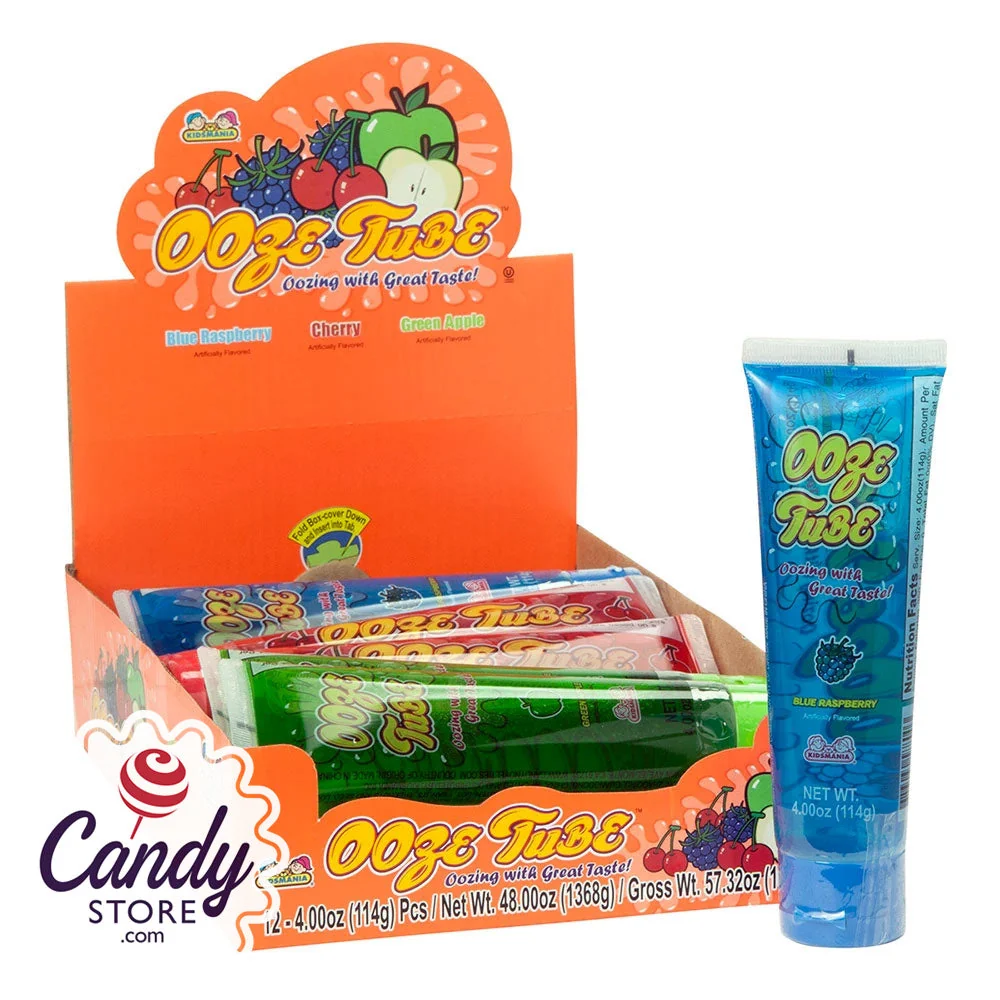 Ooze Tubes Sour Gel Candy - 12ct
