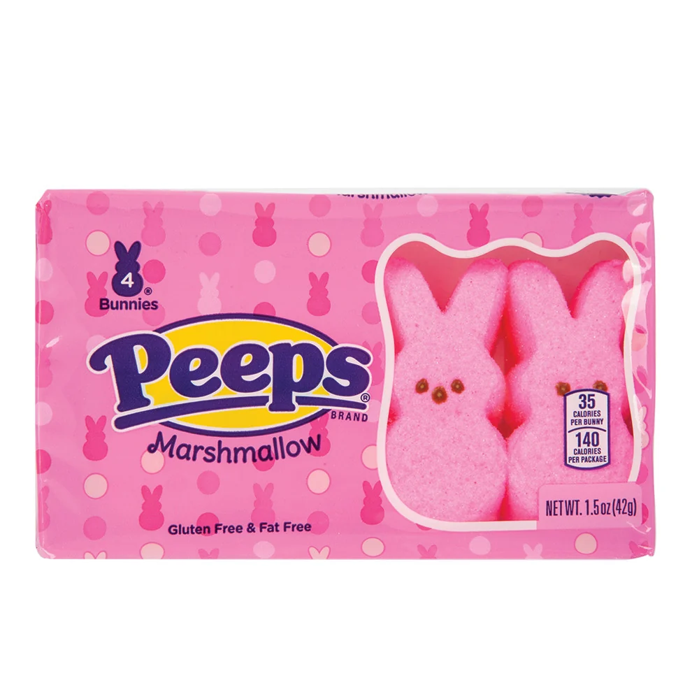 Peeps Pink Bunnies 4 Piece - 24ct