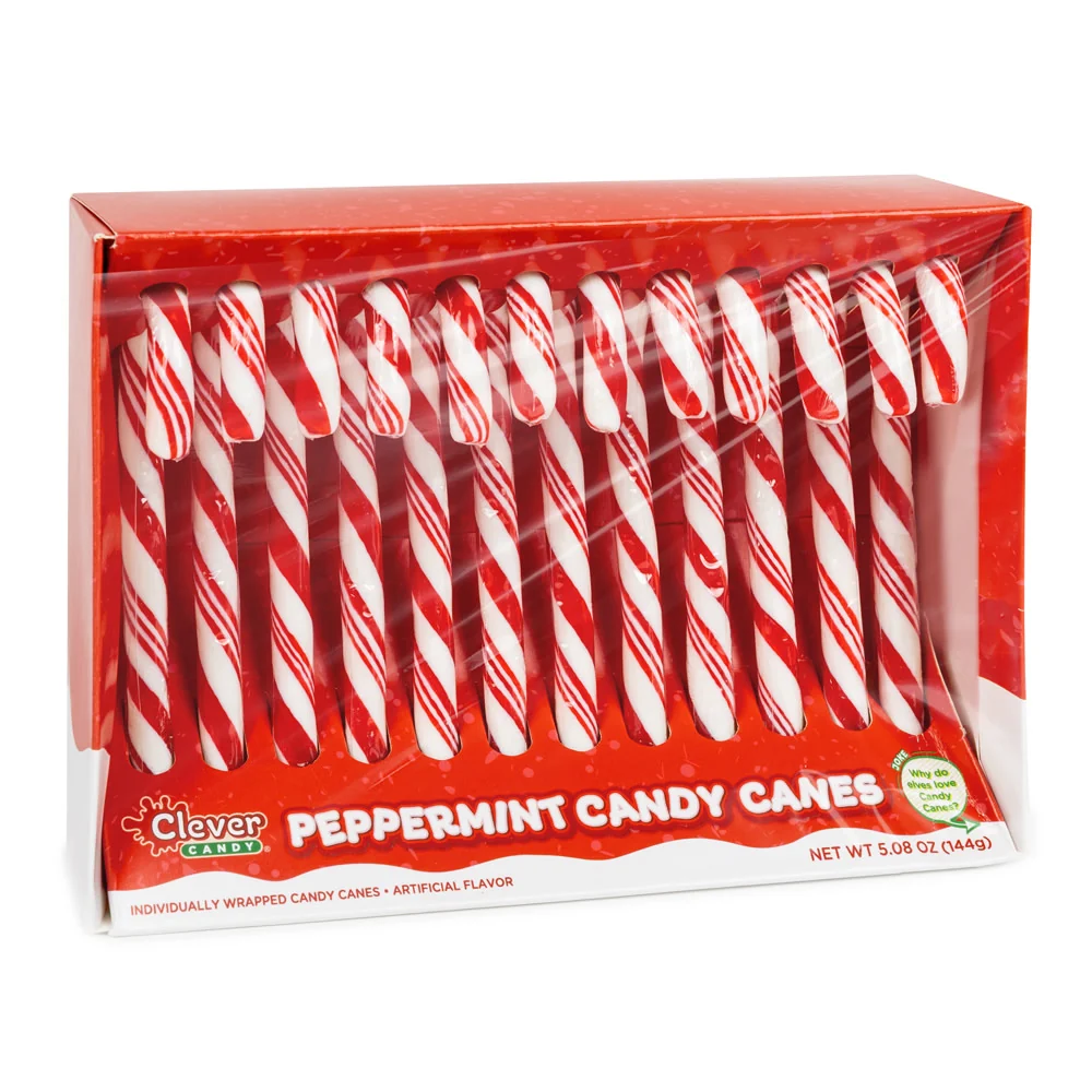 Peppermint Candy Cane Cradle Boxes - 36ct